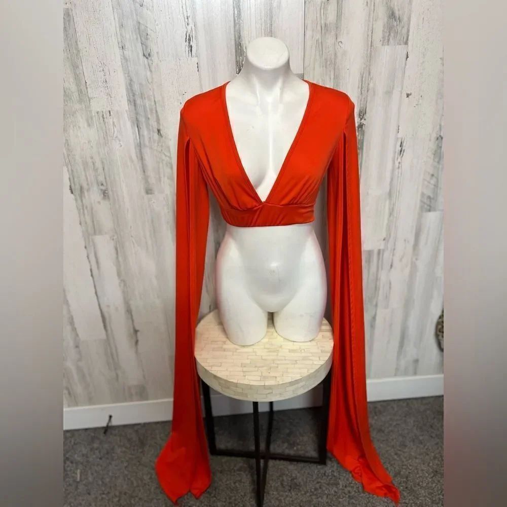 Orange crop top - Picture 5 of 6